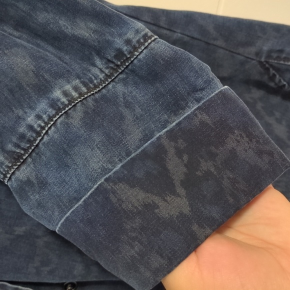 Anthropology X Cloth & Stone Women's Blue Tencel Boho Button Down Shirt Sz S - Picture 3 of 7